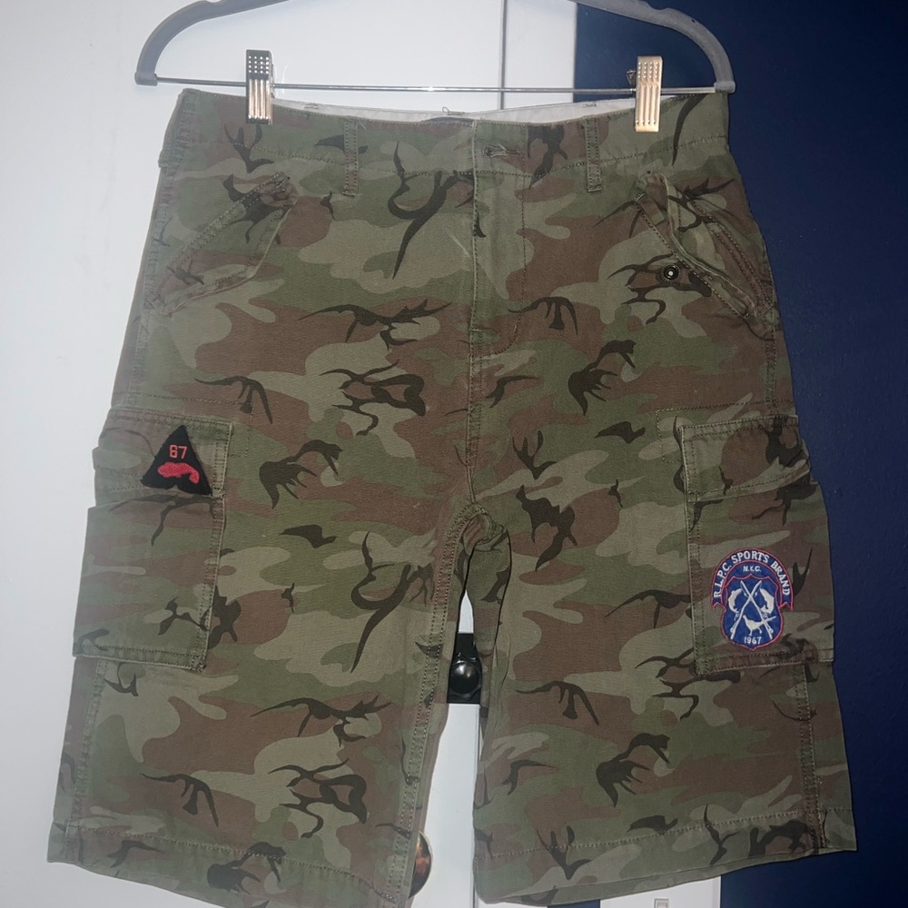Polo by Ralph Lauren Green Camouflage Cargo Shorts